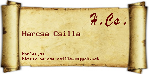 Harcsa Csilla névjegykártya
