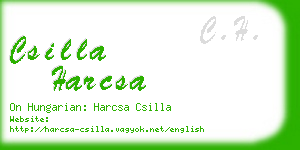 csilla harcsa business card